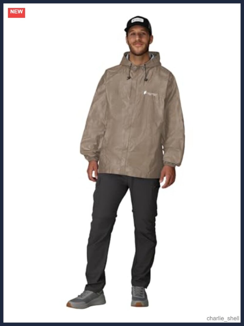 Lightweight Waterproof Breathable Rain Jacket Adjustable Hood